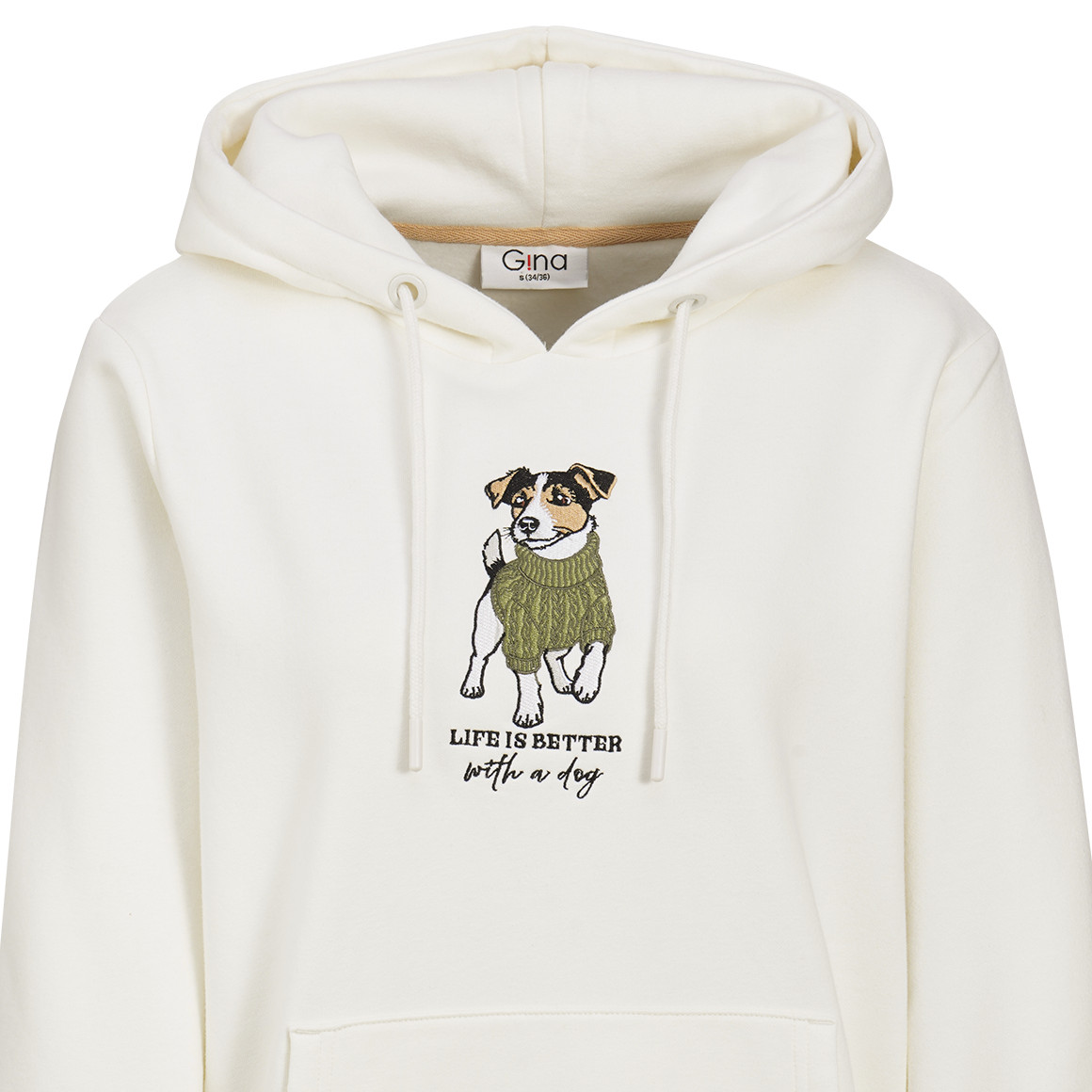 Damen Hoodie mit Applikation