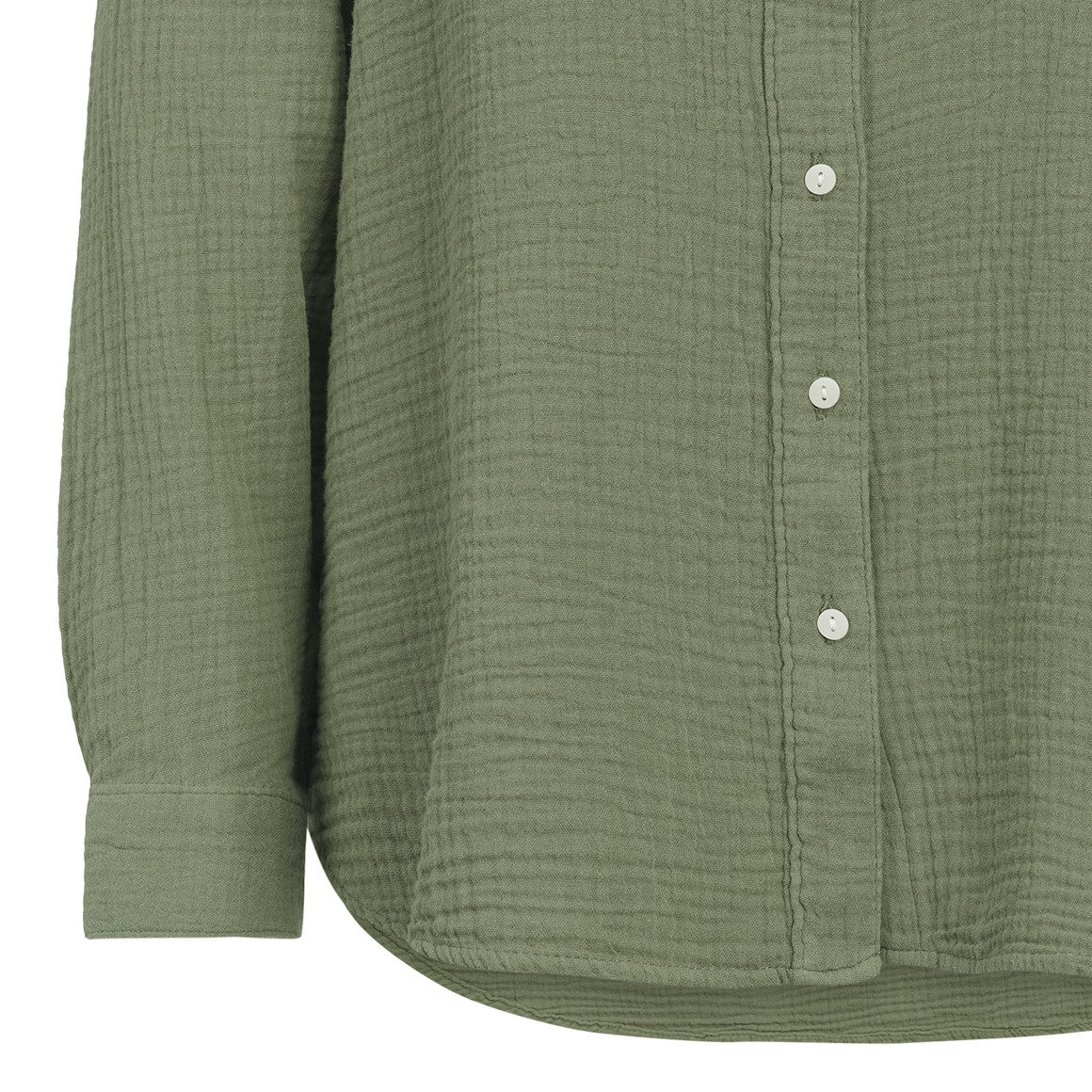 Damesblouse van mousseline in effen kleur