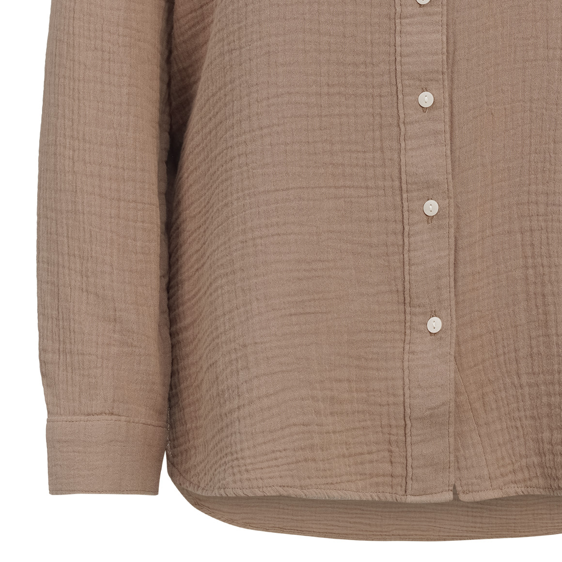 Damen Musselin-Bluse unifarben
