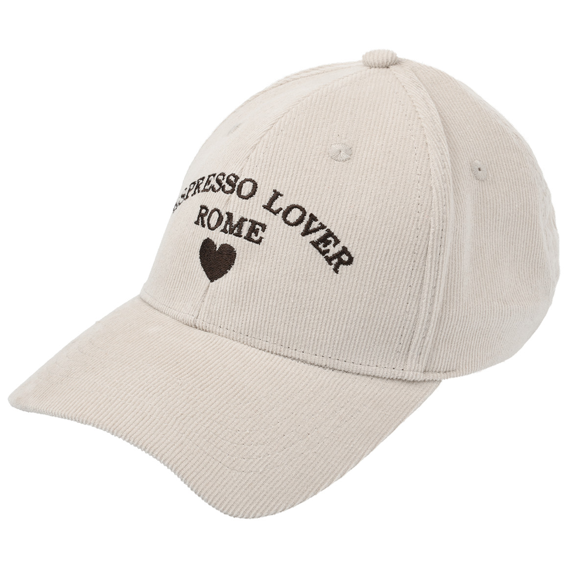 Damen Cord-Kappe mit Schriftzug