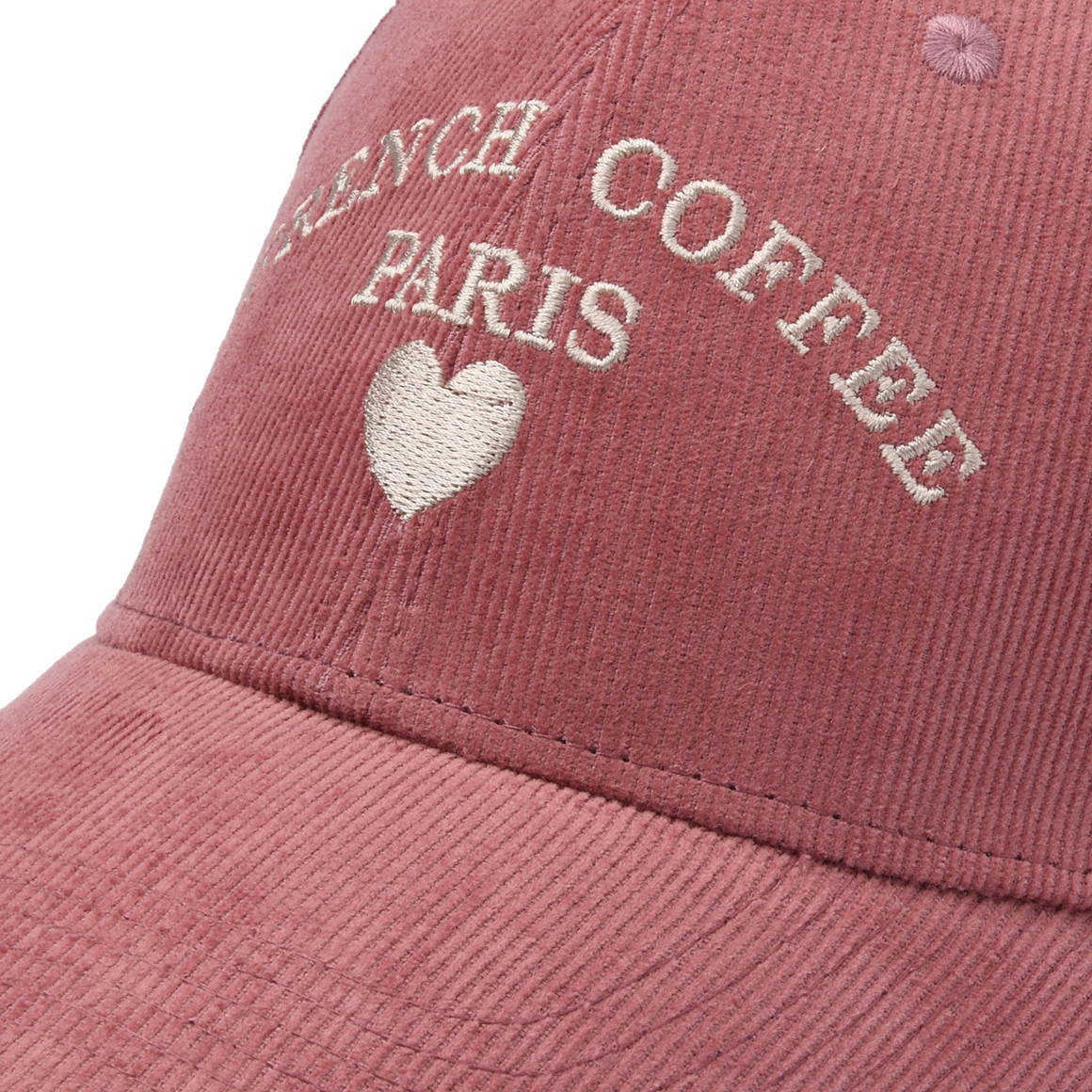 Damen Cord-Kappe mit Schriftzug