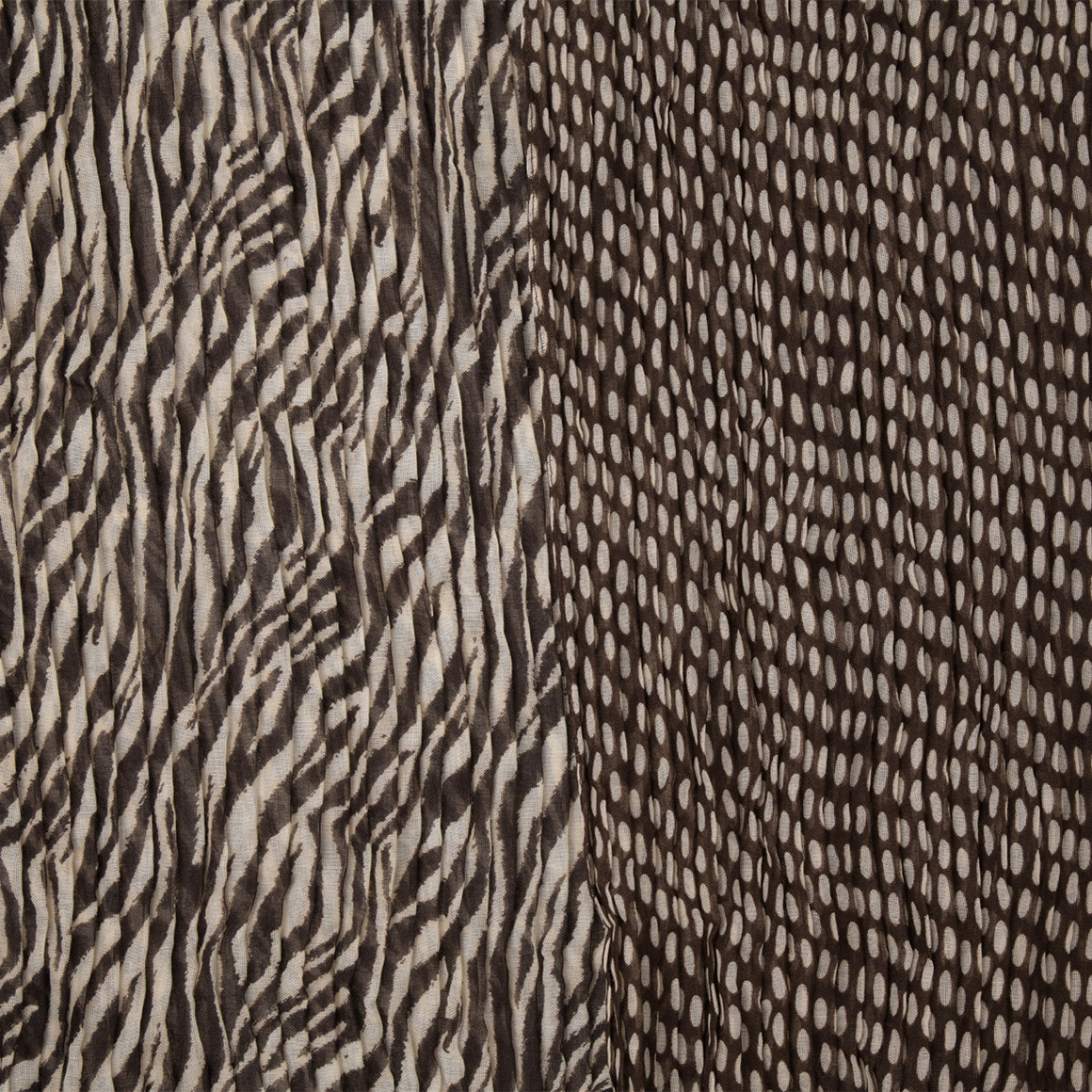 2 Damen Rundschals mit Crinkle-Struktur