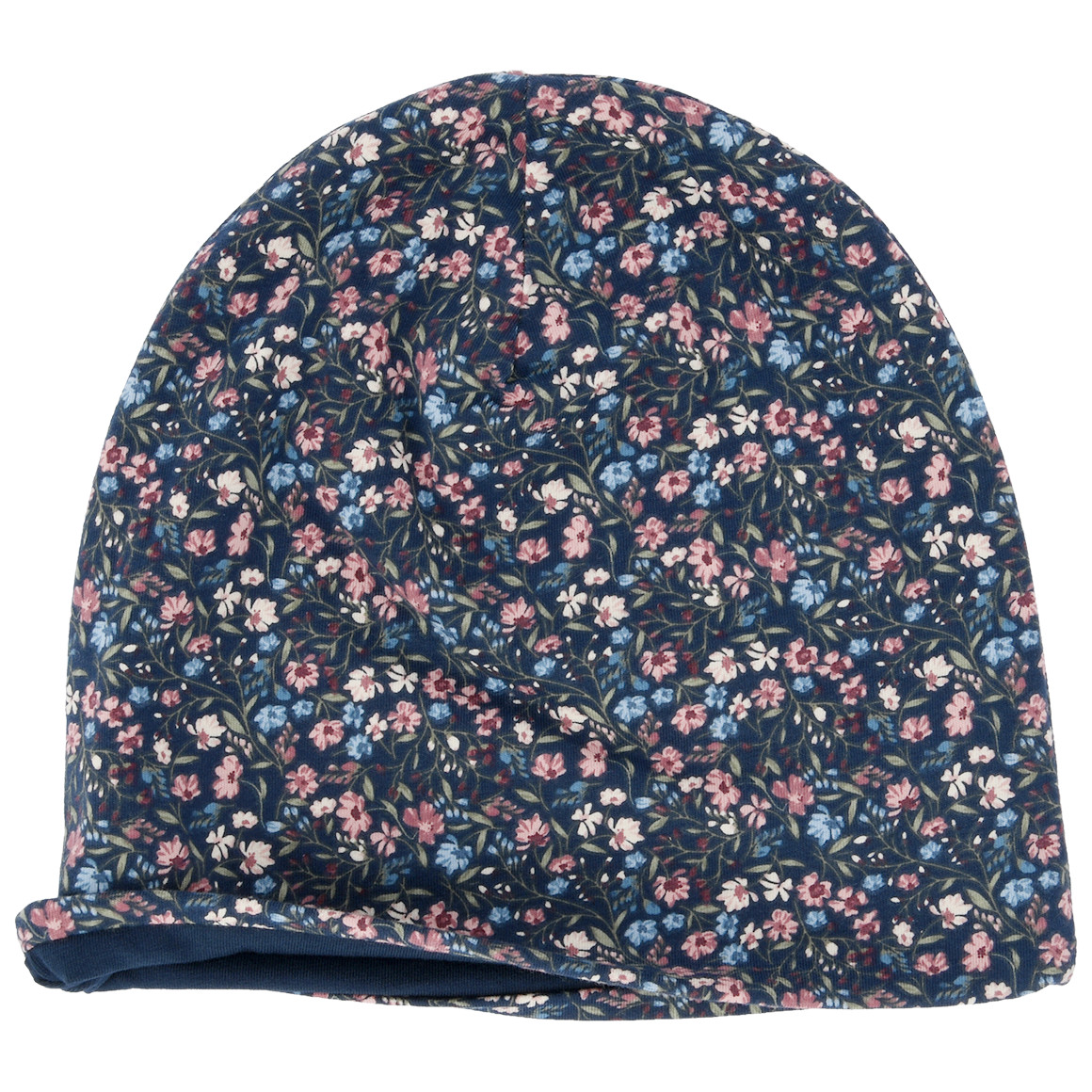 Mädchen Mütze mit Blümchen-Allover