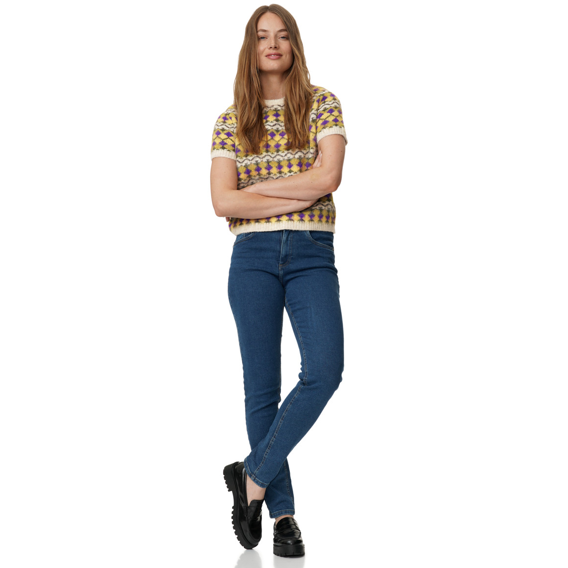 Damen Strickpullover kurzarm