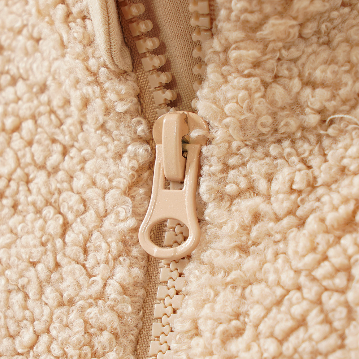 Mädchen Teddyjacke mit Stehkragen