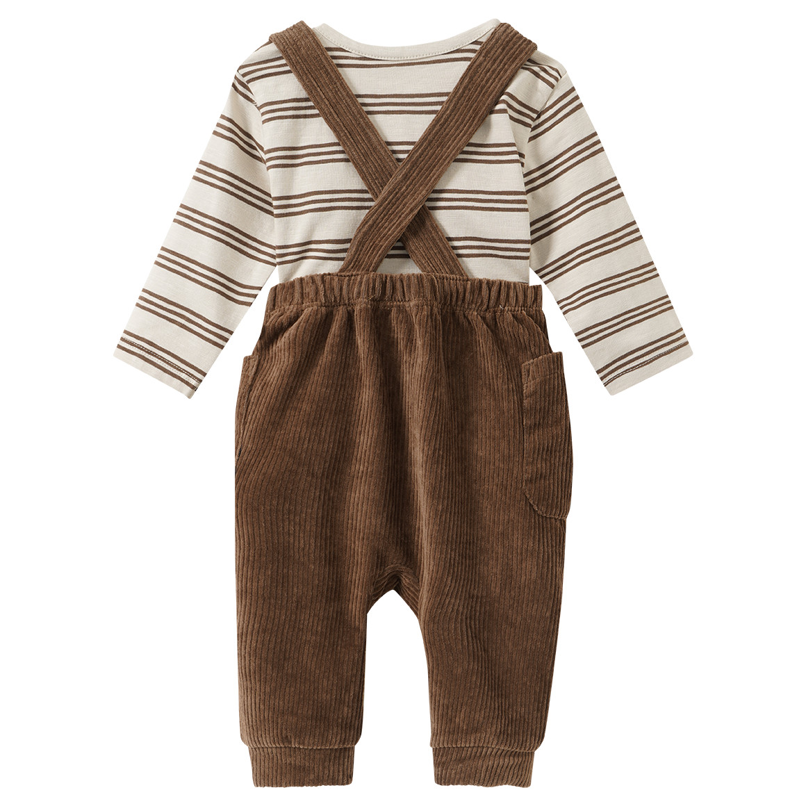 Newborn Set mit Shirt und Latzhose
