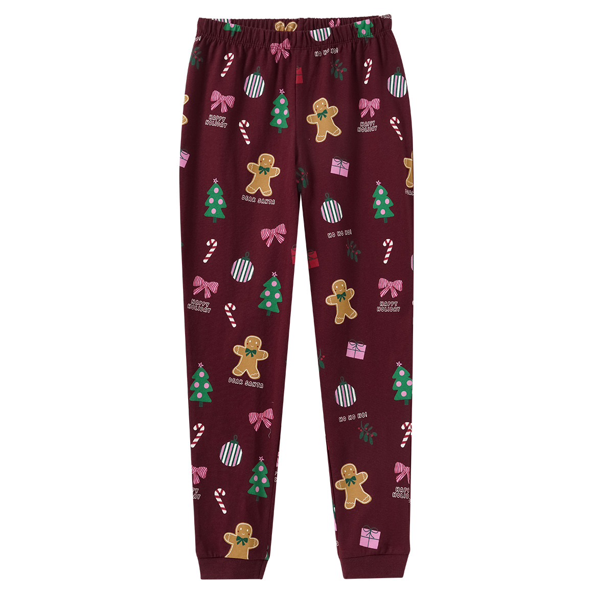 Mädchen Weihnachtsschlafanzug mit Prints