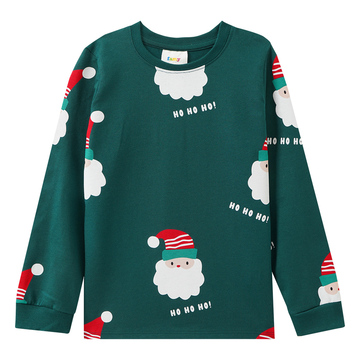 Jungen Weihnachtsschlafanzug mit Print