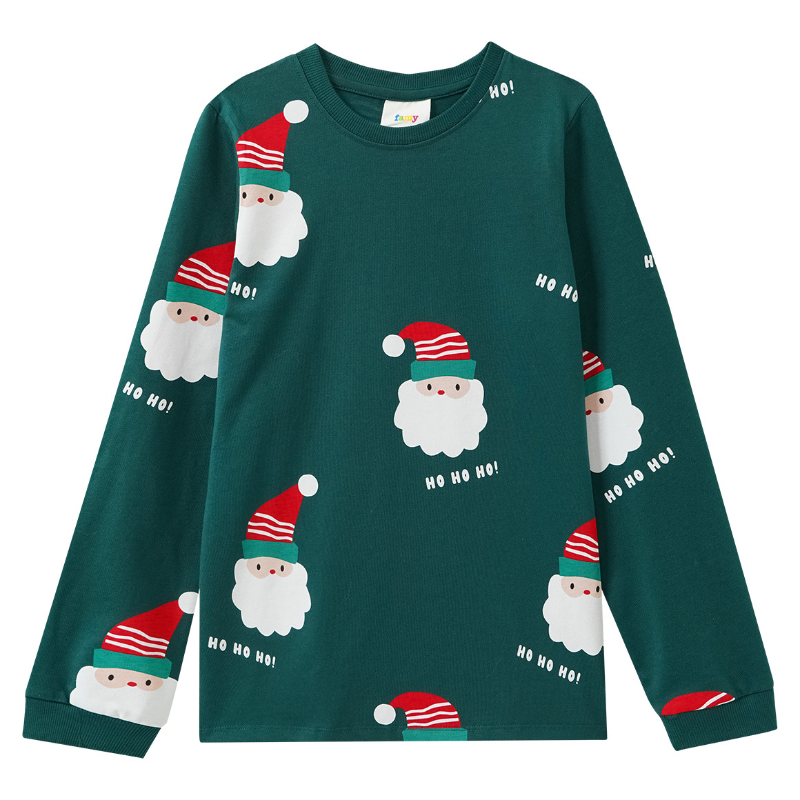 Jungen Weihnachtsschlafanzug mit Print