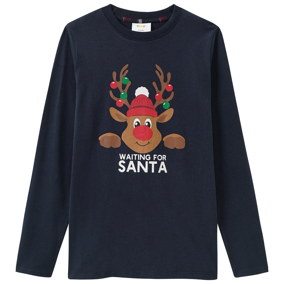 Kinder Weihnachtsschlafanzug mit Print
