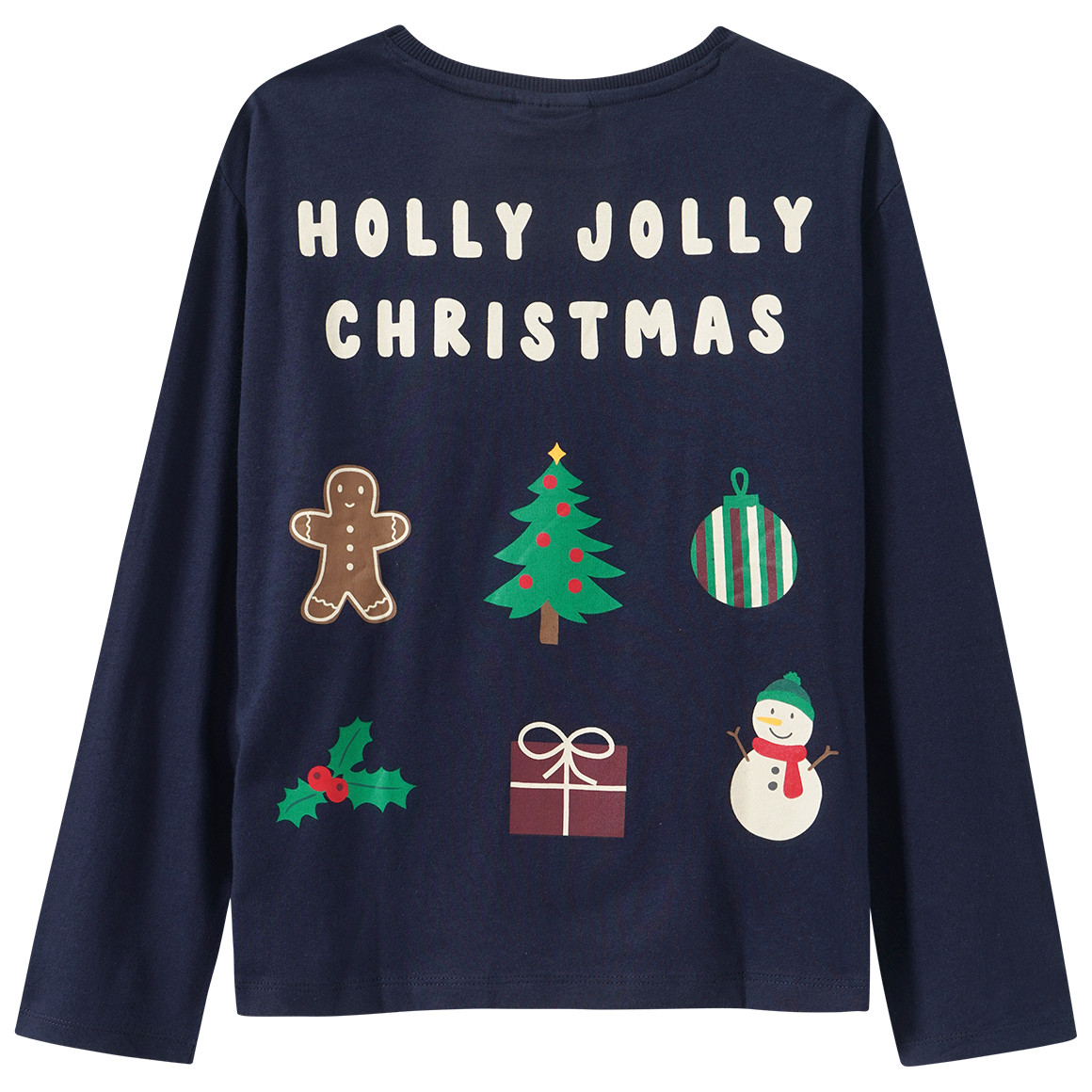 Kinder Weihnachtsschlafanzug mit Print