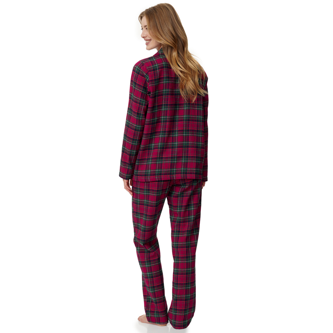 Kerstpyjama voor dames met borduursel