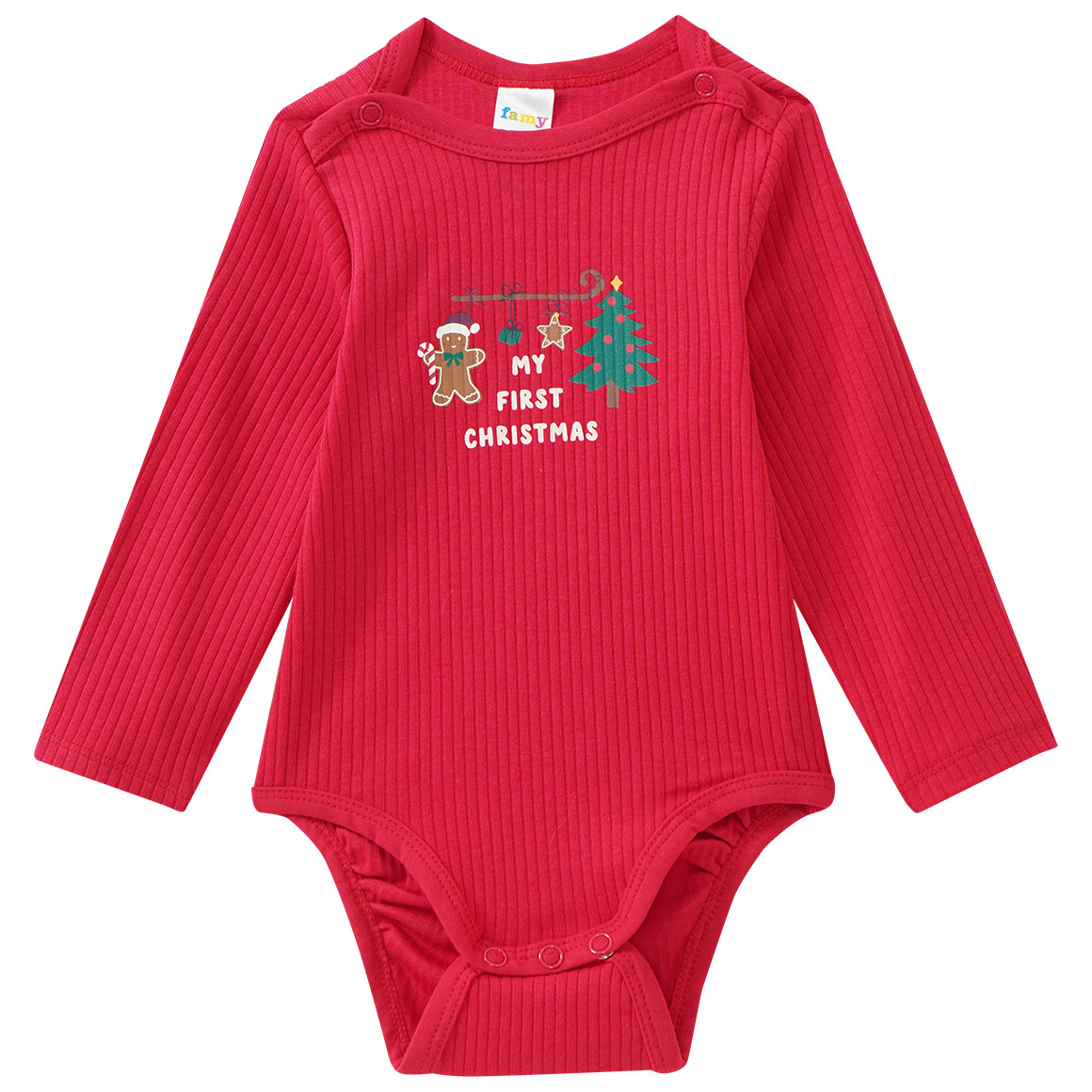 2 Baby Weihnachtsbodys im Set
