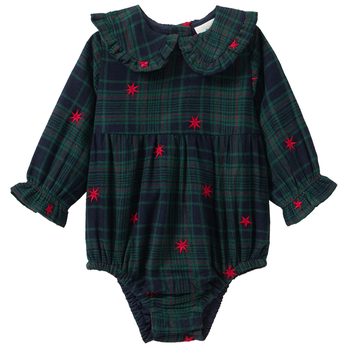 Baby Weihnachtsbody mit Stickerei