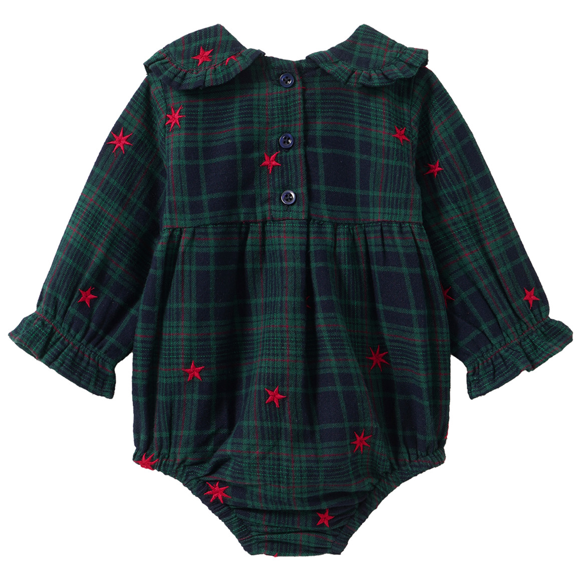 Baby Weihnachtsbody mit Stickerei