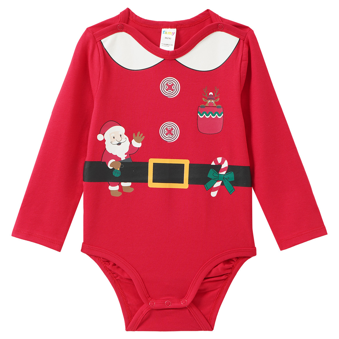 Baby Weihnachtsbody im Elf-Design