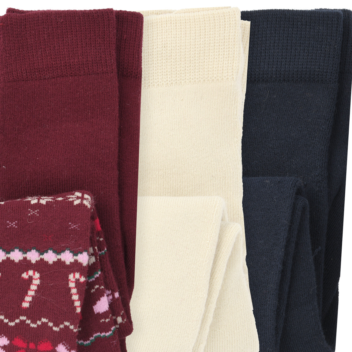 3 Baby Weihnachtsstrumpfhosen im Set