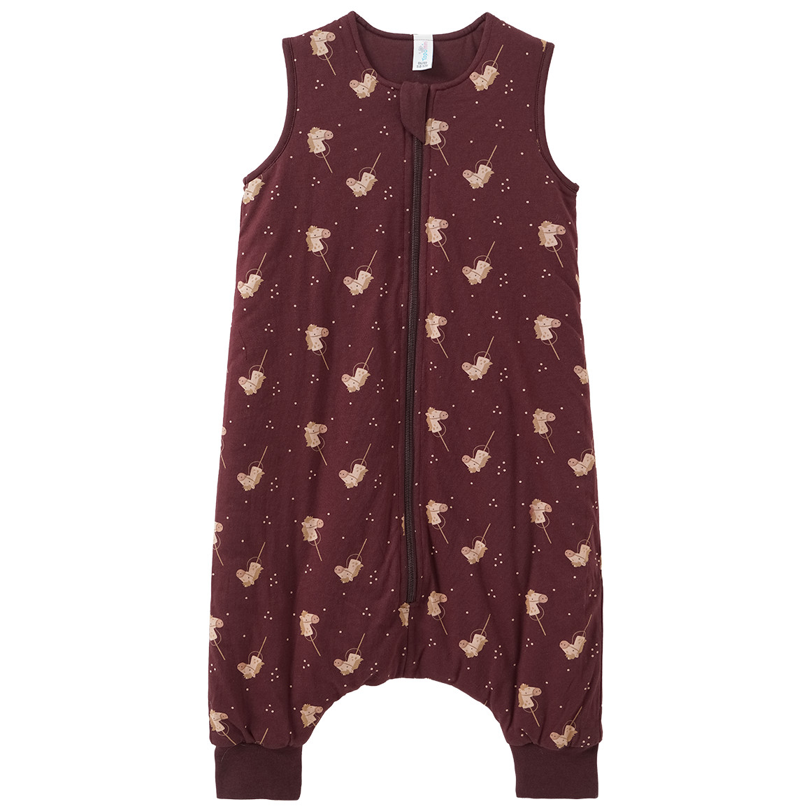 Baby Schlafoverall mit Bein und Allover-Print