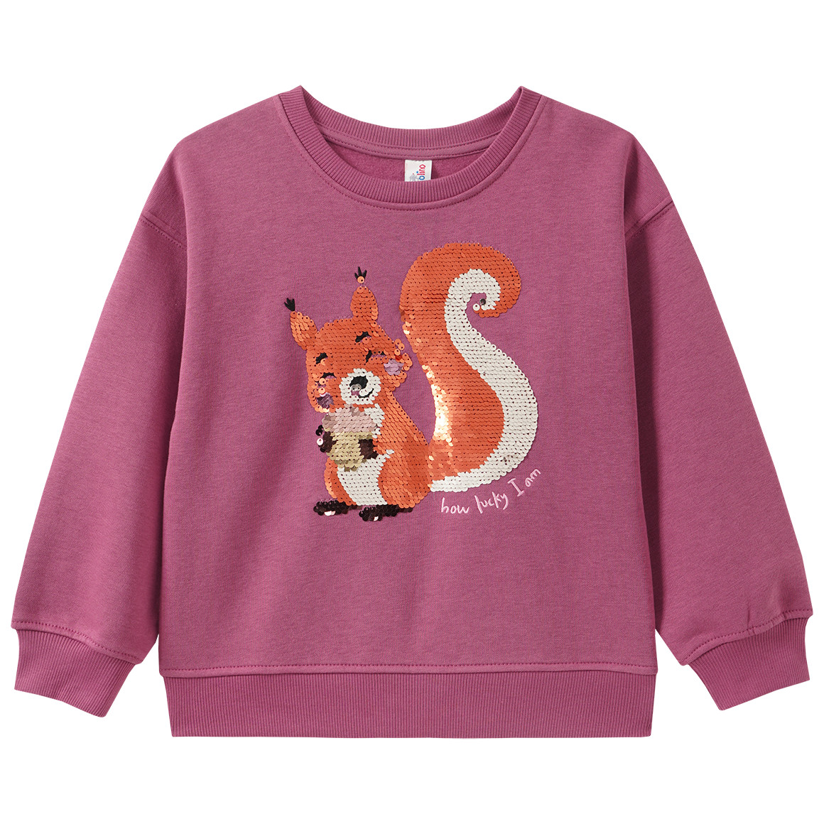 Mädchen Sweatshirt mit Wendepailletten