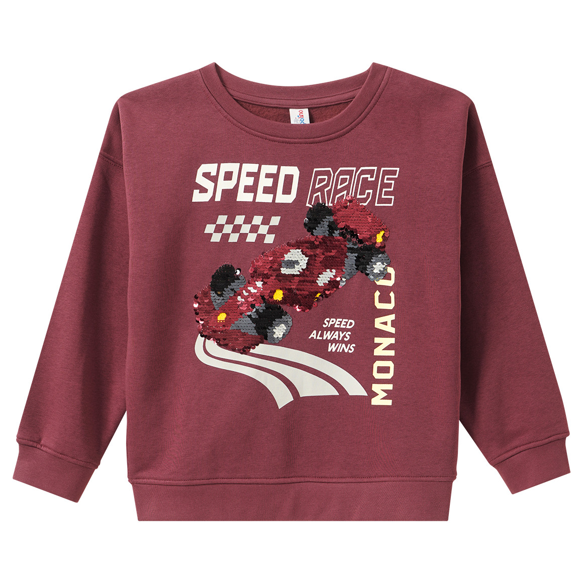 Jungen Sweatshirt mit Wendepailletten