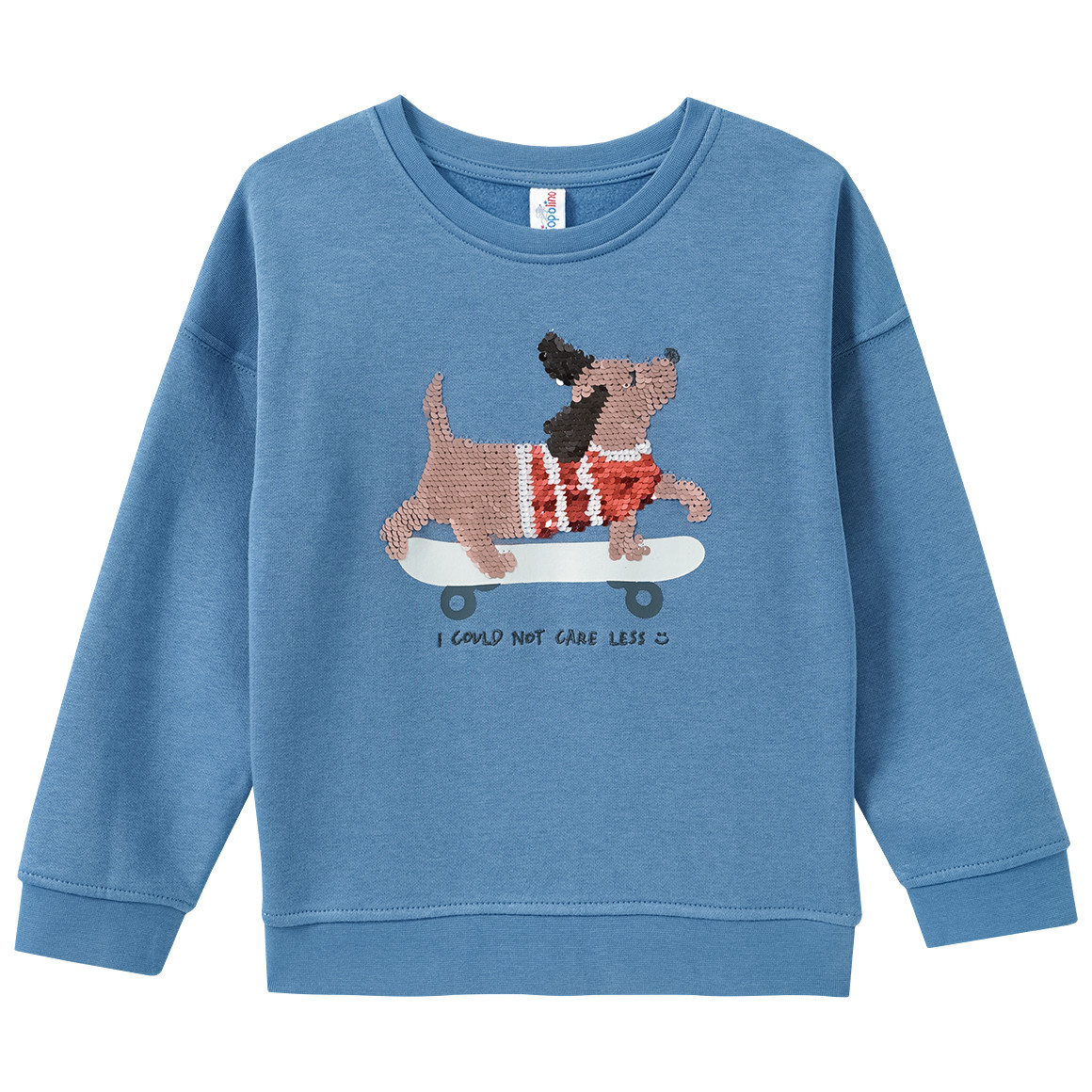 Jungen Sweatshirt mit Wendepailletten
