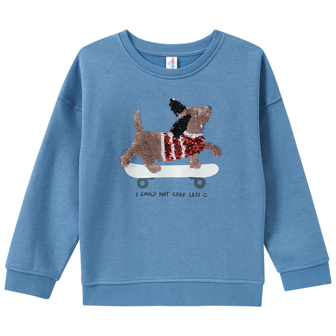Jungen Sweatshirt mit Wendepailletten