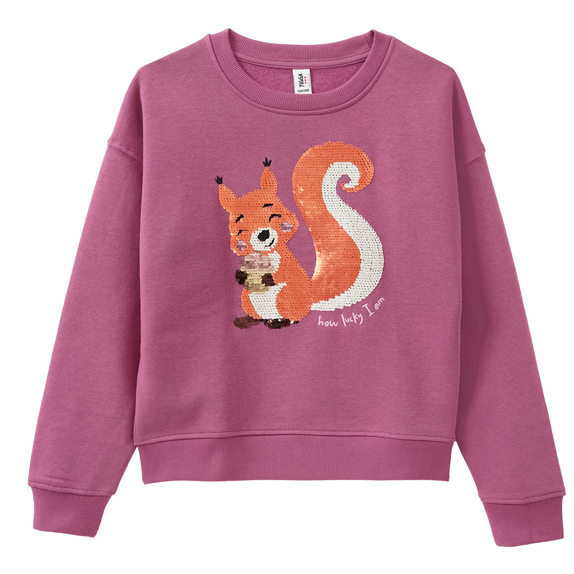 Mädchen Sweatshirt mit Wendepailletten