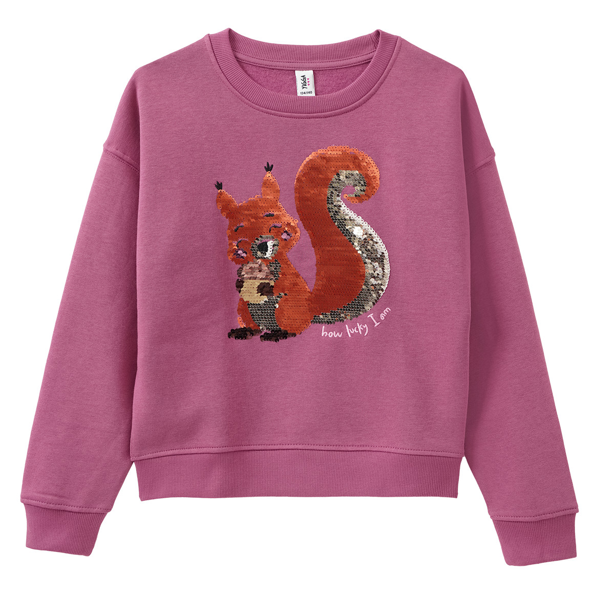 Mädchen Sweatshirt mit Wendepailletten