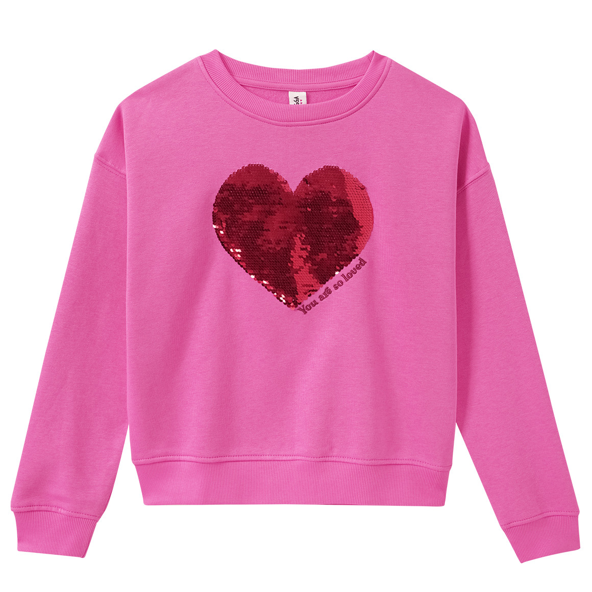 Mädchen Sweatshirt mit Wendepailletten