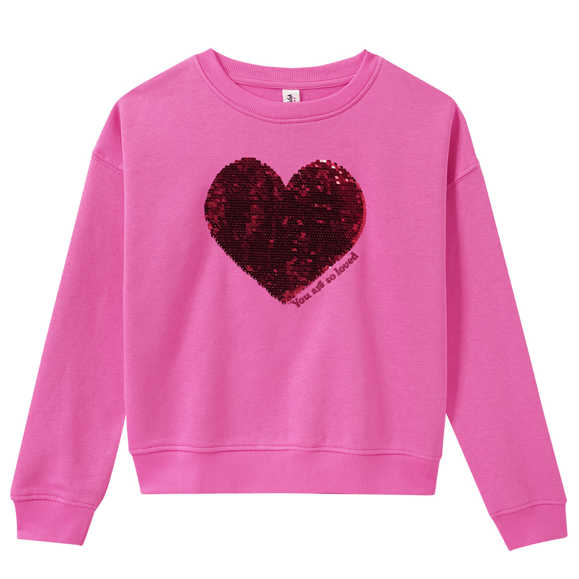 Mädchen Sweatshirt mit Wendepailletten