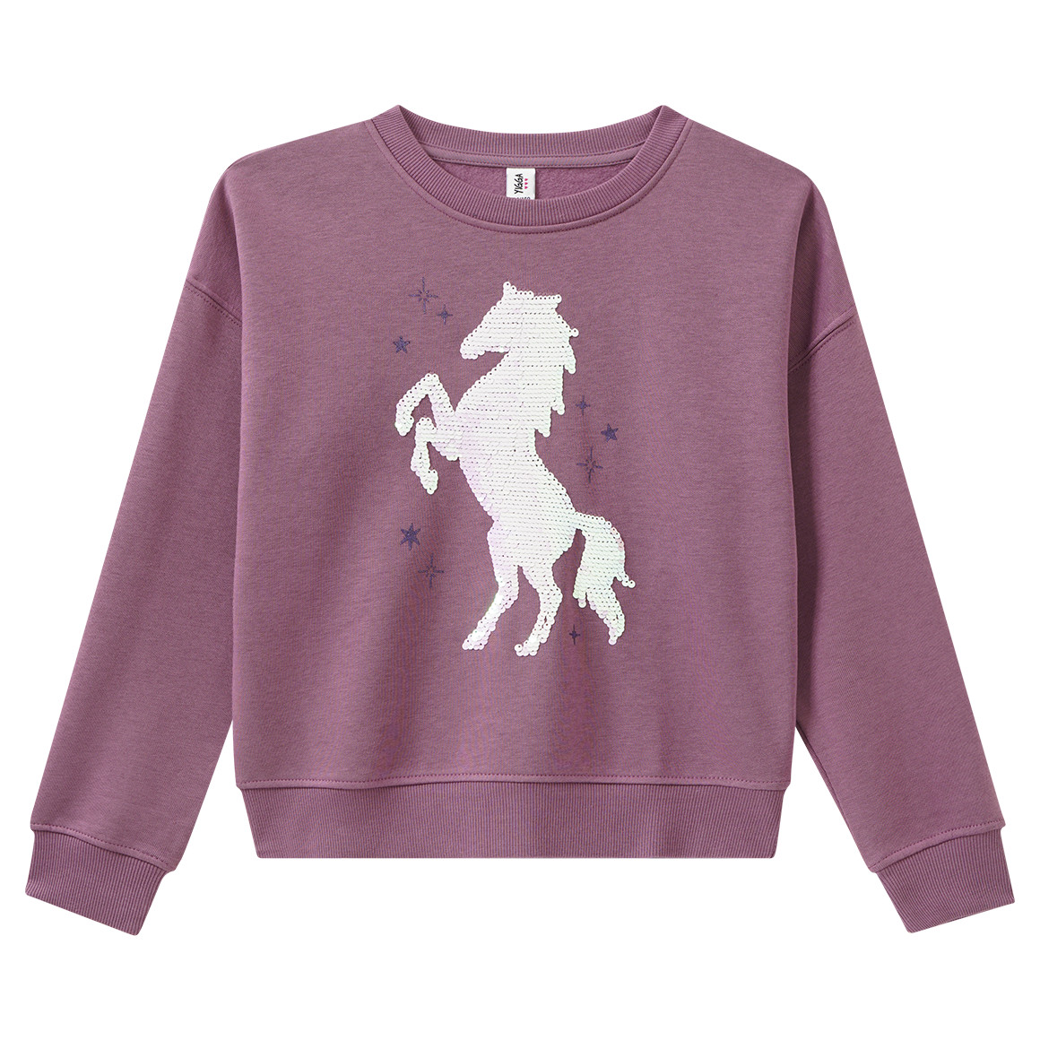 Mädchen Sweatshirt mit Wendepailletten