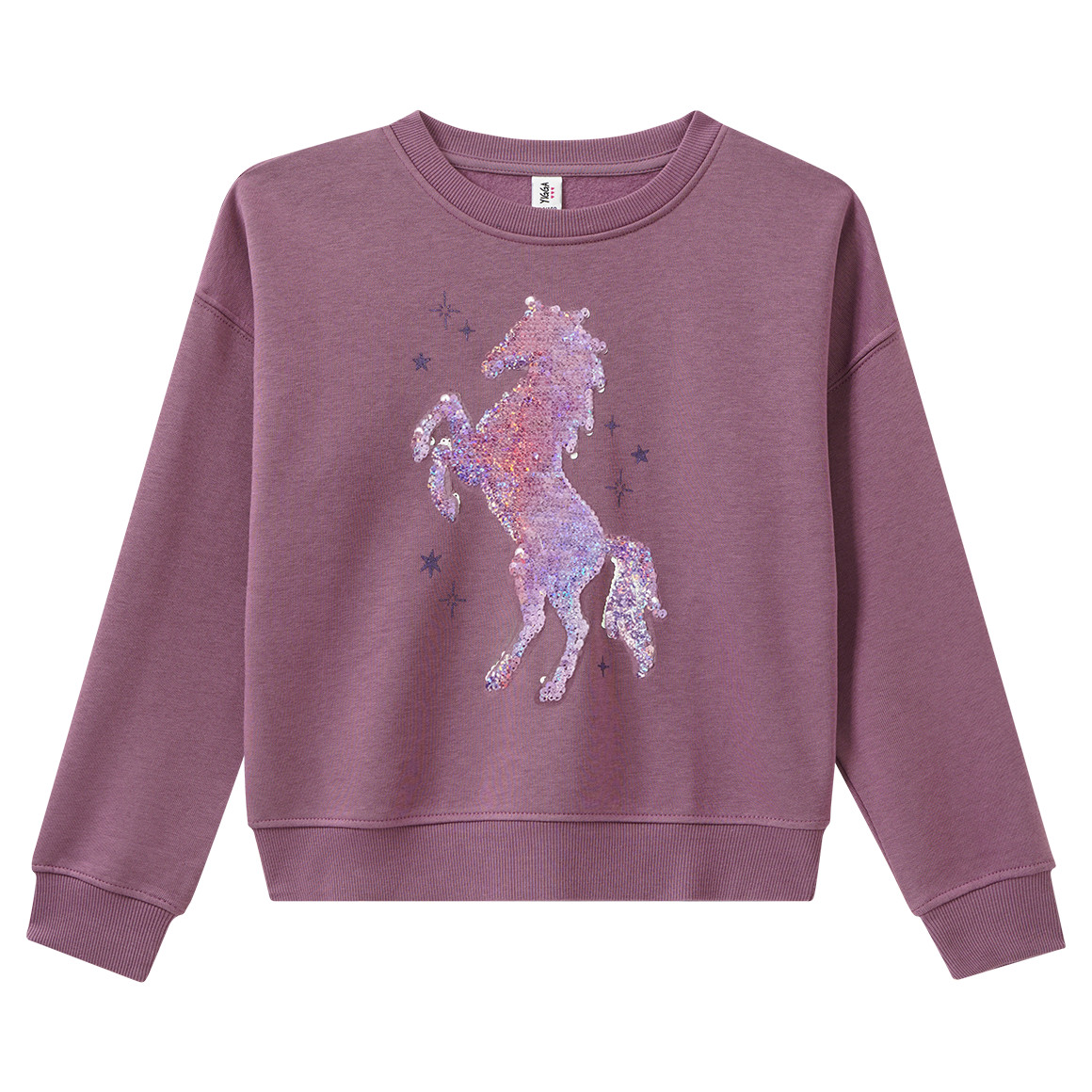 Mädchen Sweatshirt mit Wendepailletten
