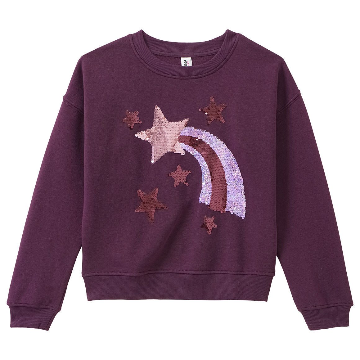 Mädchen Sweatshirt mit Wendepailletten