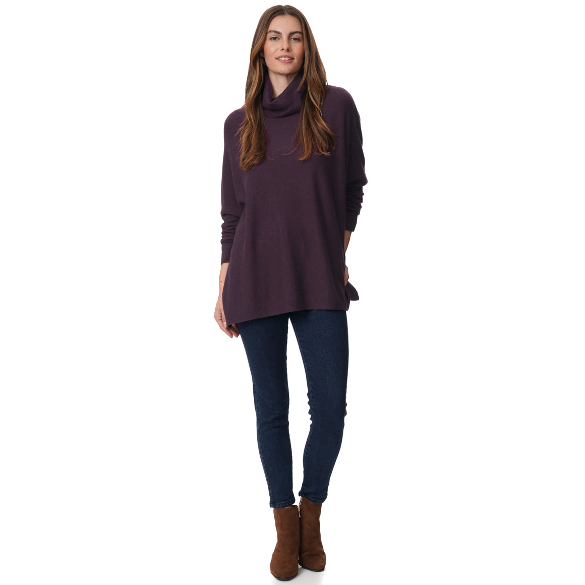 Damen Woll-Pullover mit Rollkragen