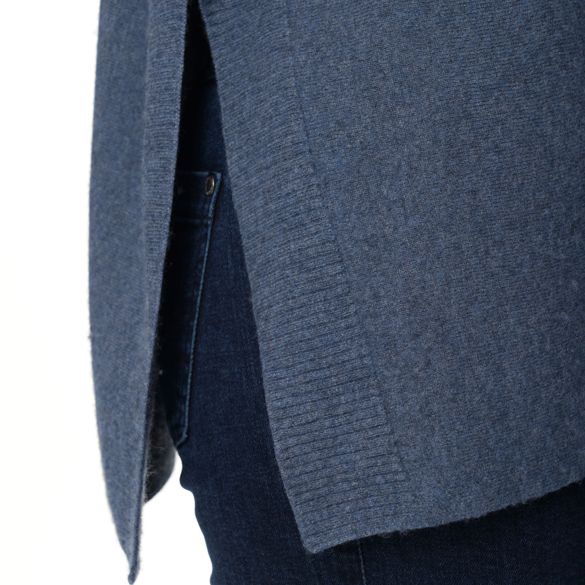 Damen Woll-Pullover mit V-Ausschnitt