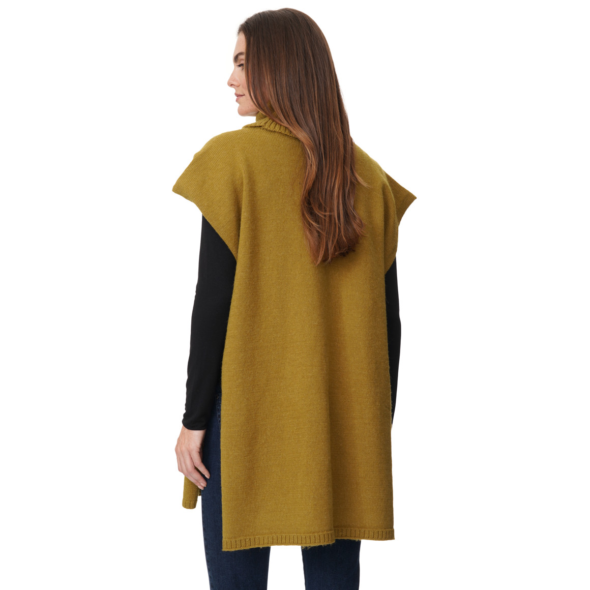 Damen Strickpullunder mit Rollkragen