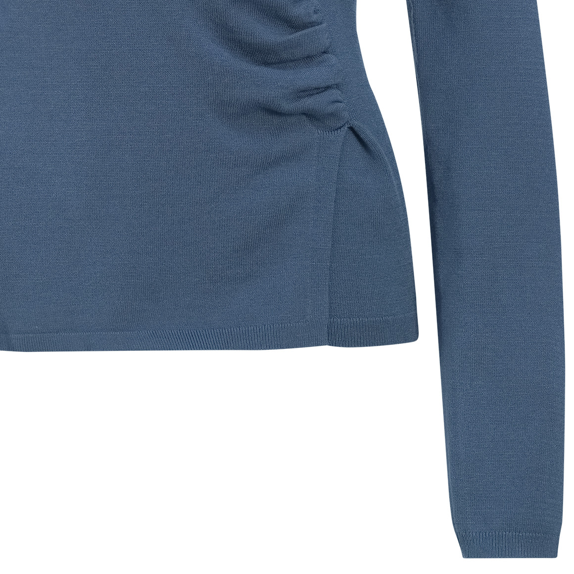 Damen Strickpullover in Wickel-Optik