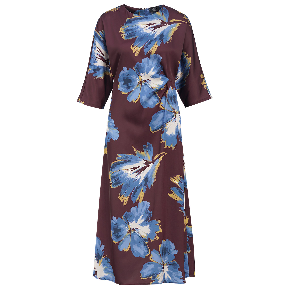 Damen Satinkleid mit Allover-Print