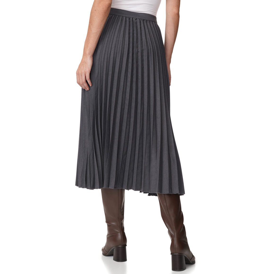 Damen Midirock mit Falten