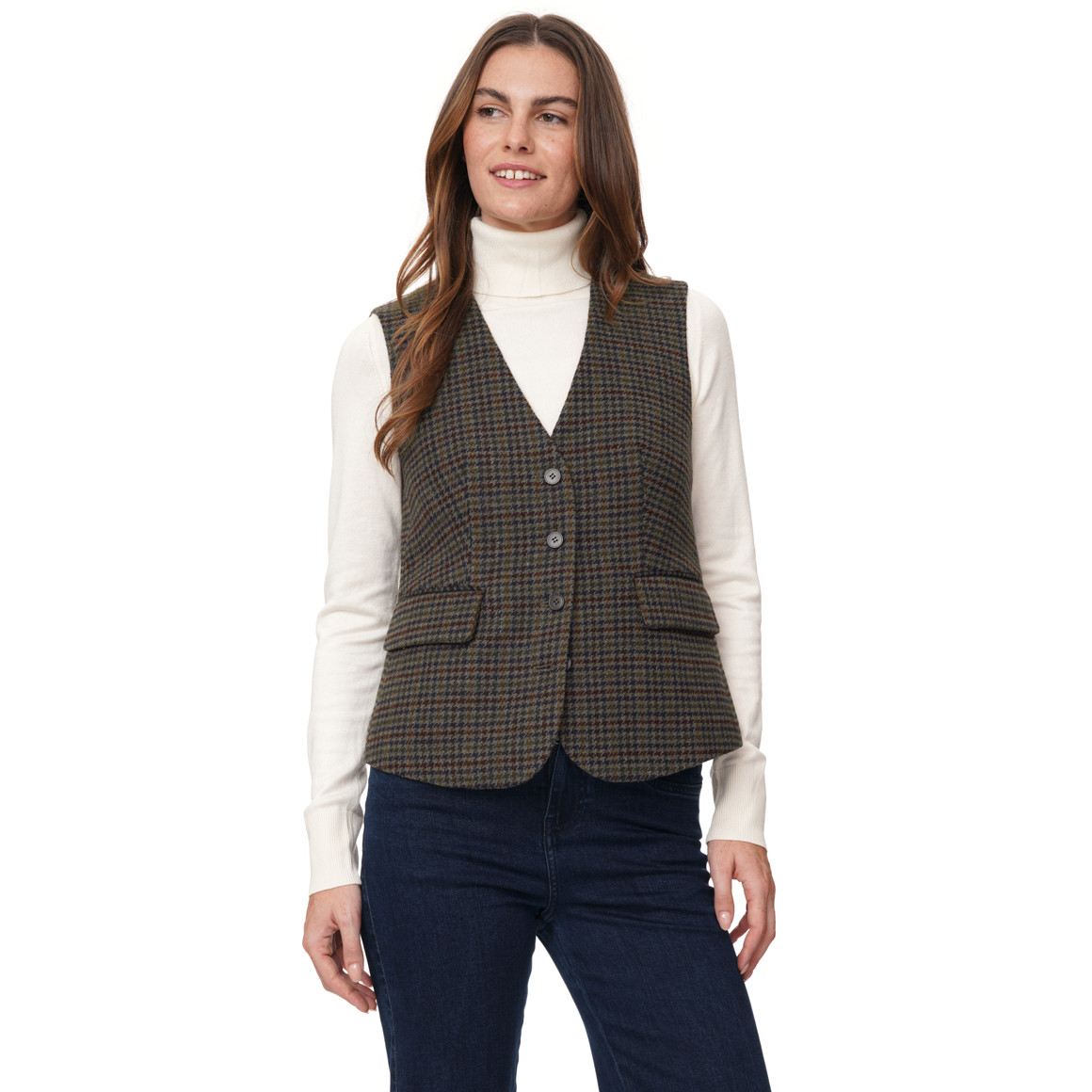 Damen Weste mit Jacquard-Muster