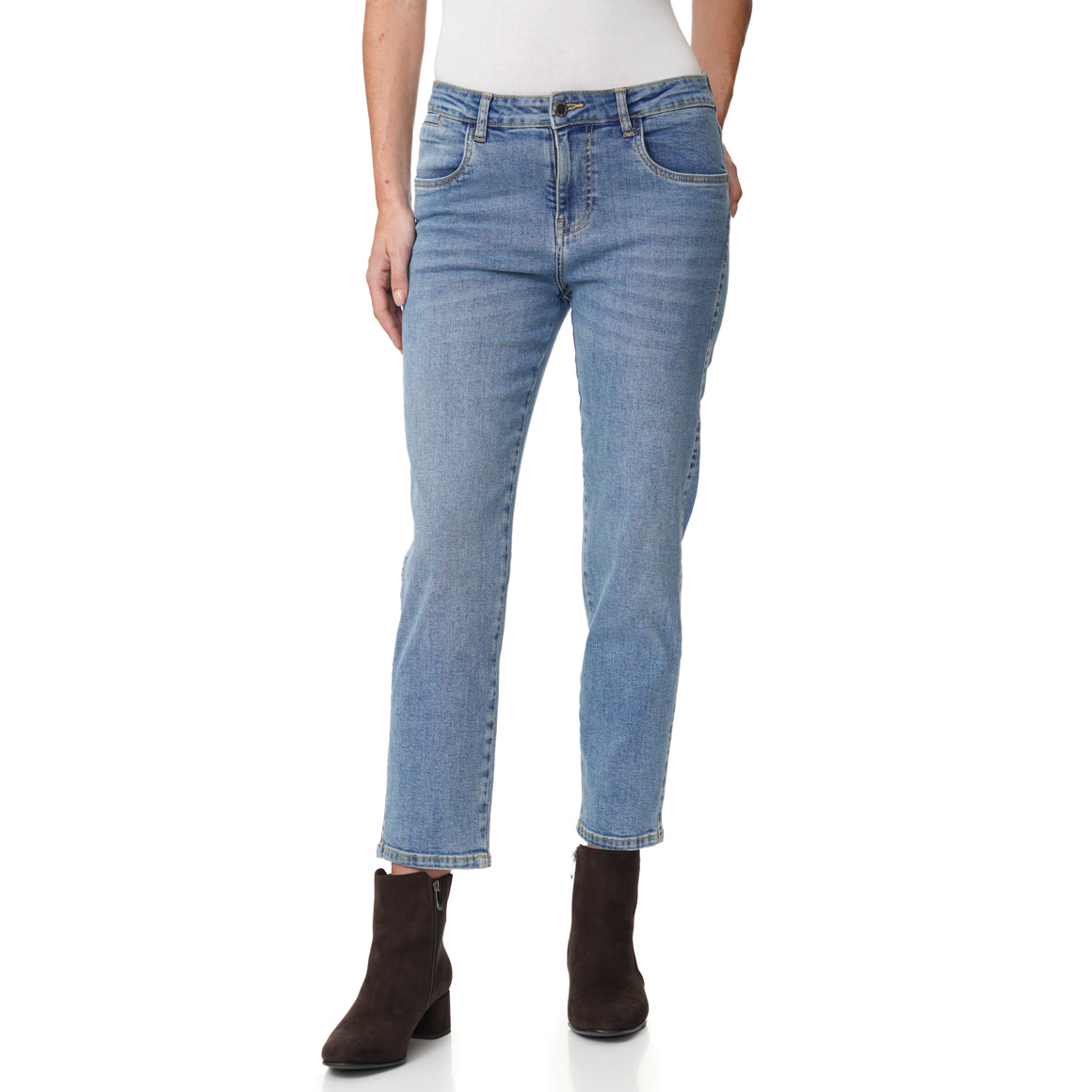 Damen Slim-Jeans im Five-Pocket-Style