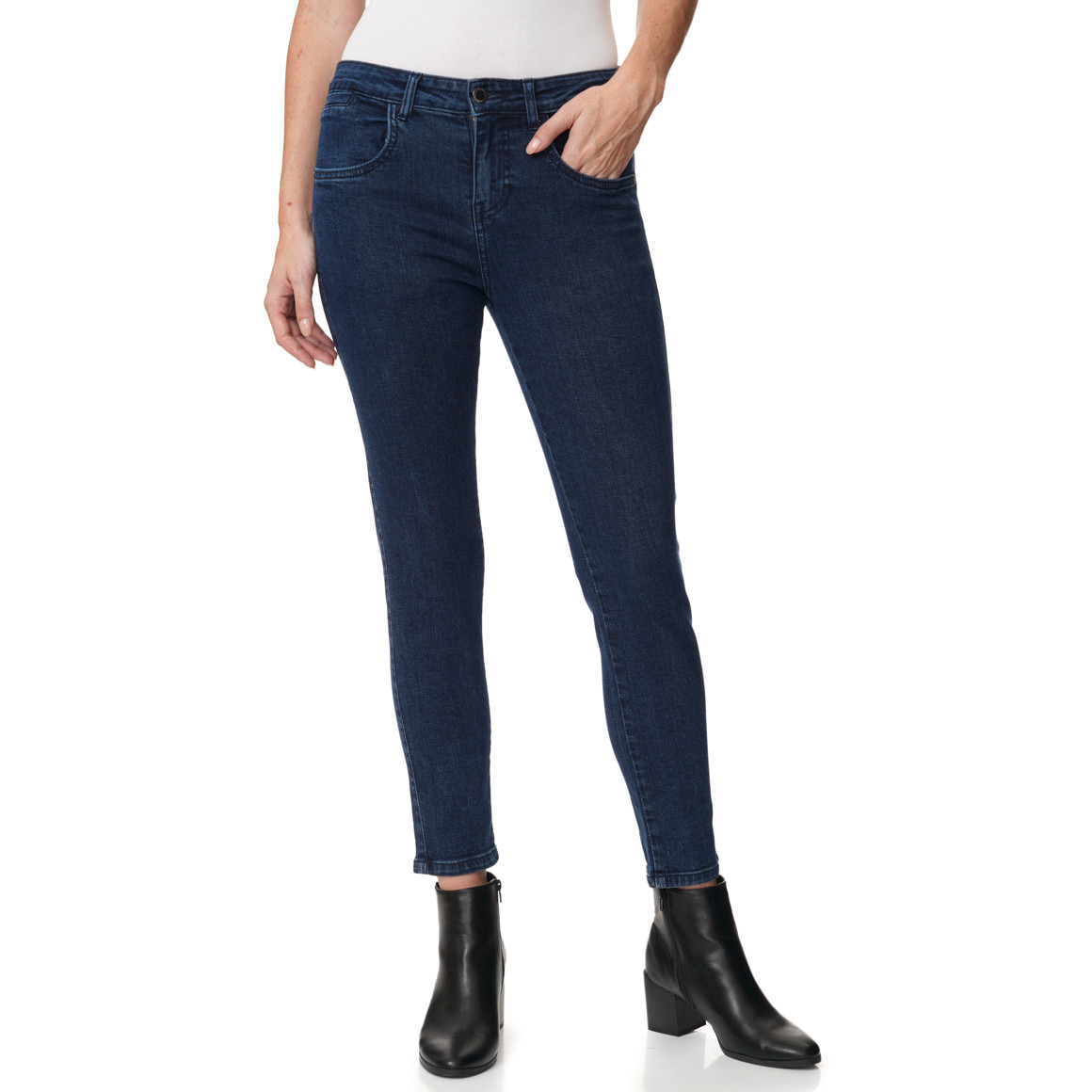 Damen Slim-Jeans im Five-Pocket-Style