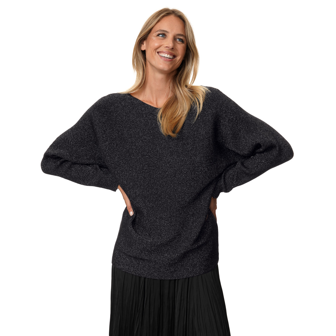 Damen Pullover mit Fledermausärmeln
