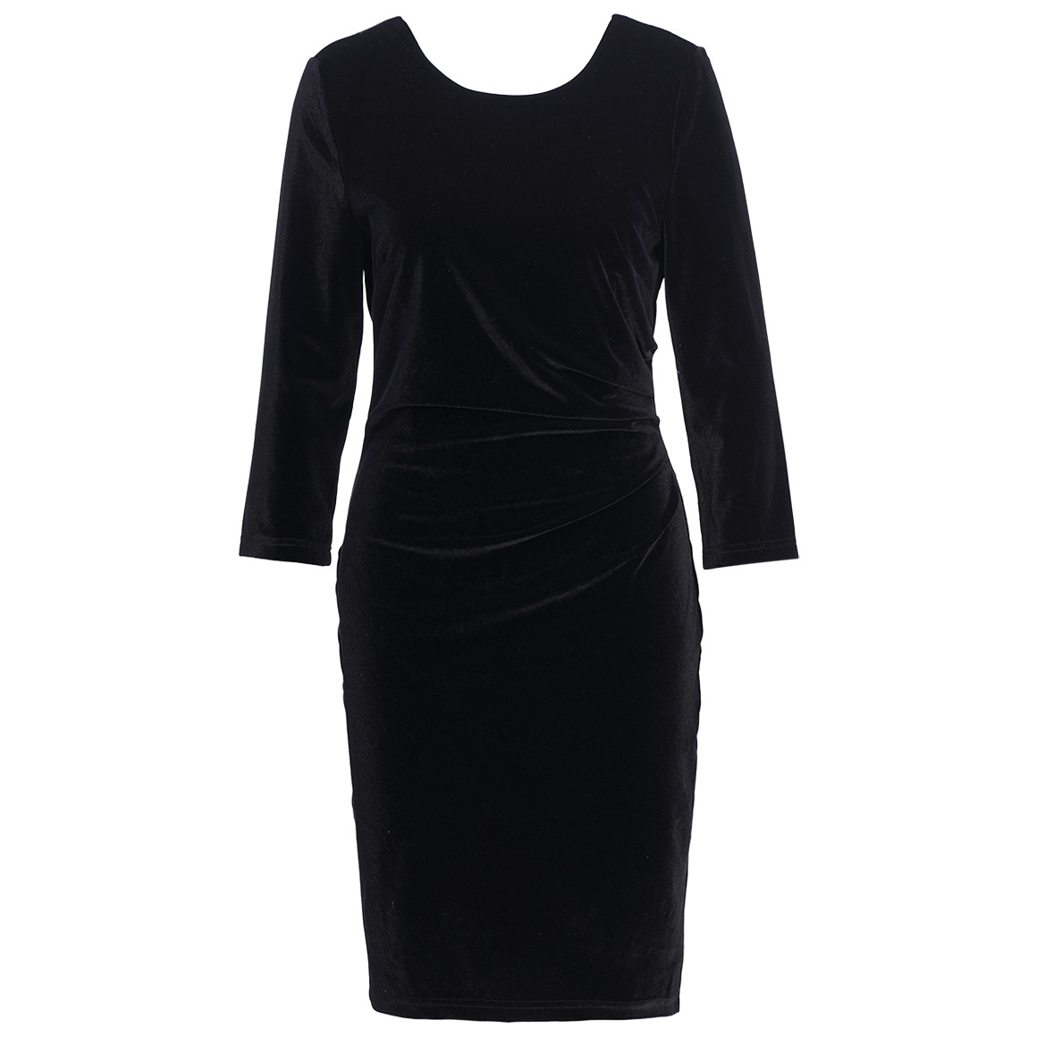 Damen Samtkleid mit 3/4-Arm