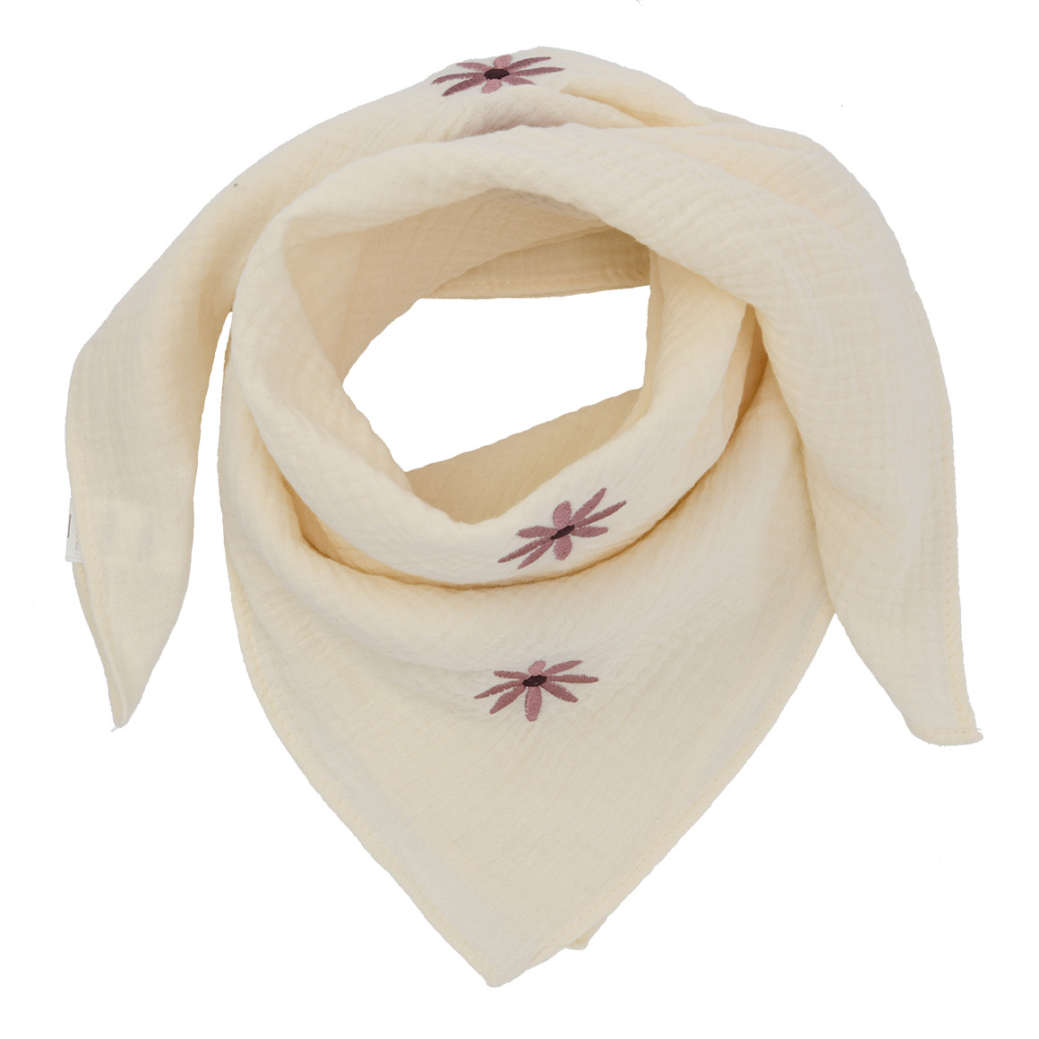 Damen Musselin-Bandana mit Stickerei