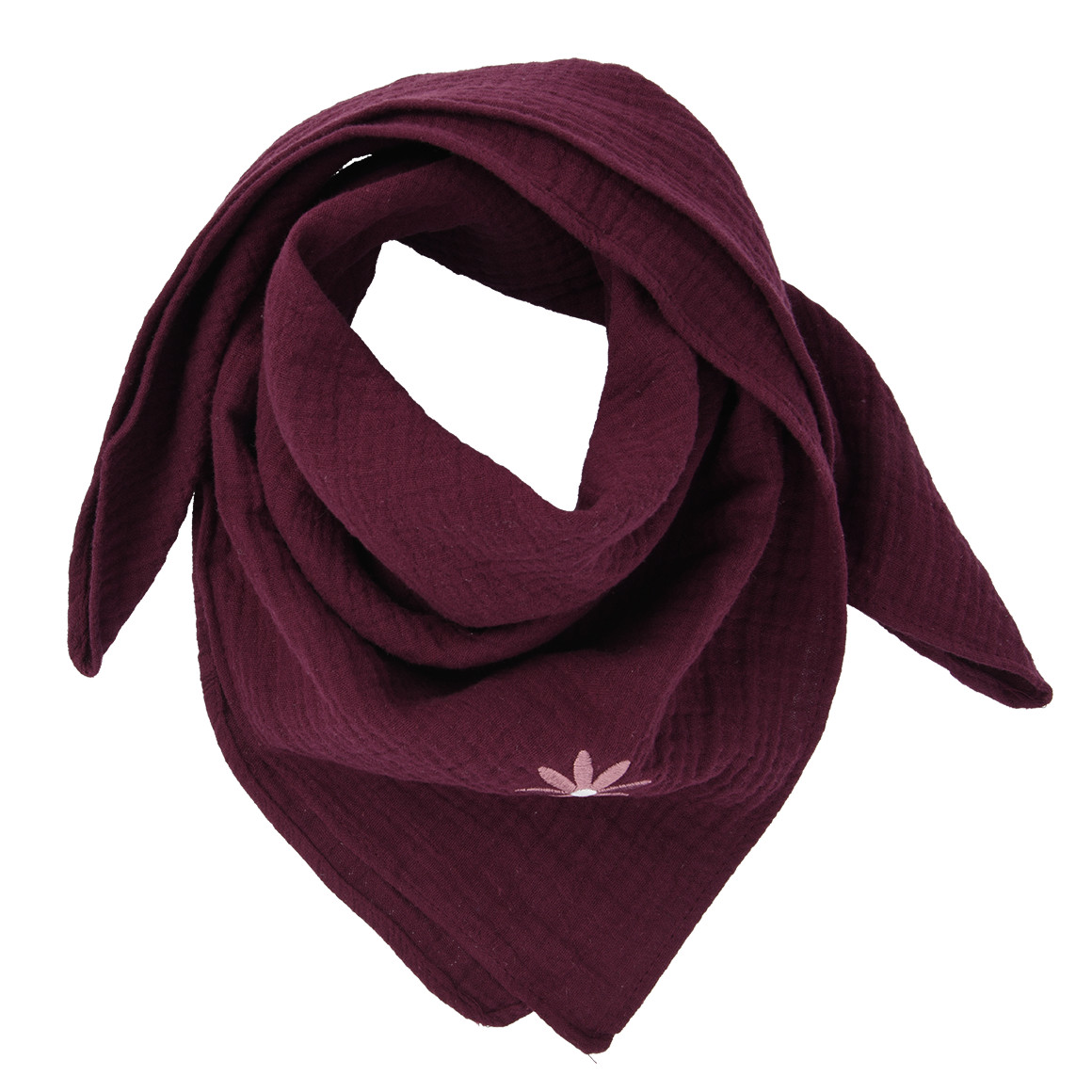 Damen Musselin-Bandana mit Stickerei