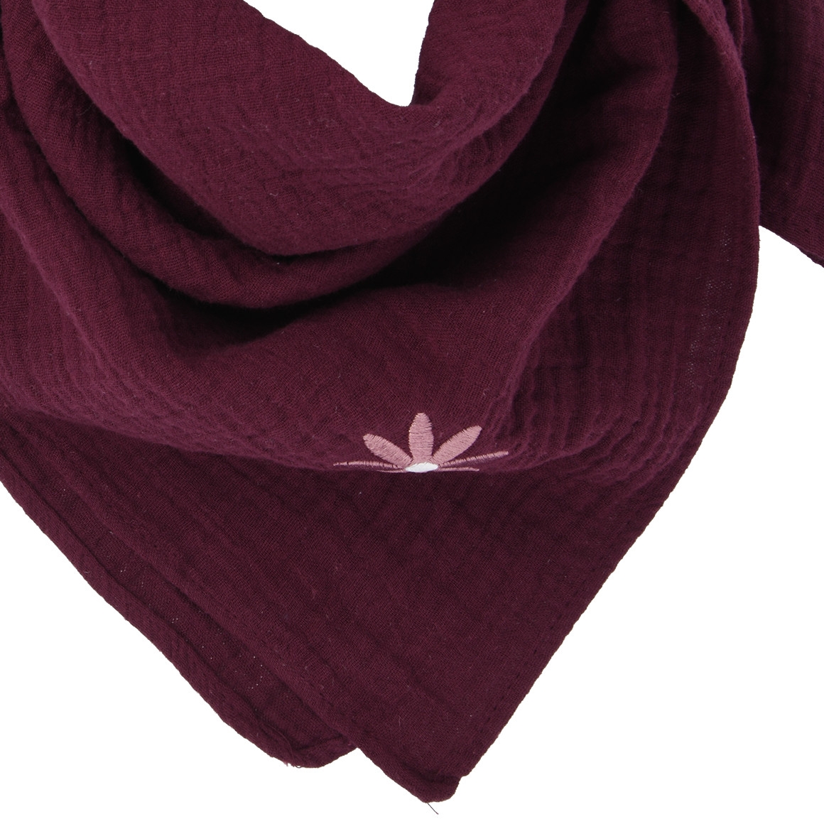 Damen Musselin-Bandana mit Stickerei