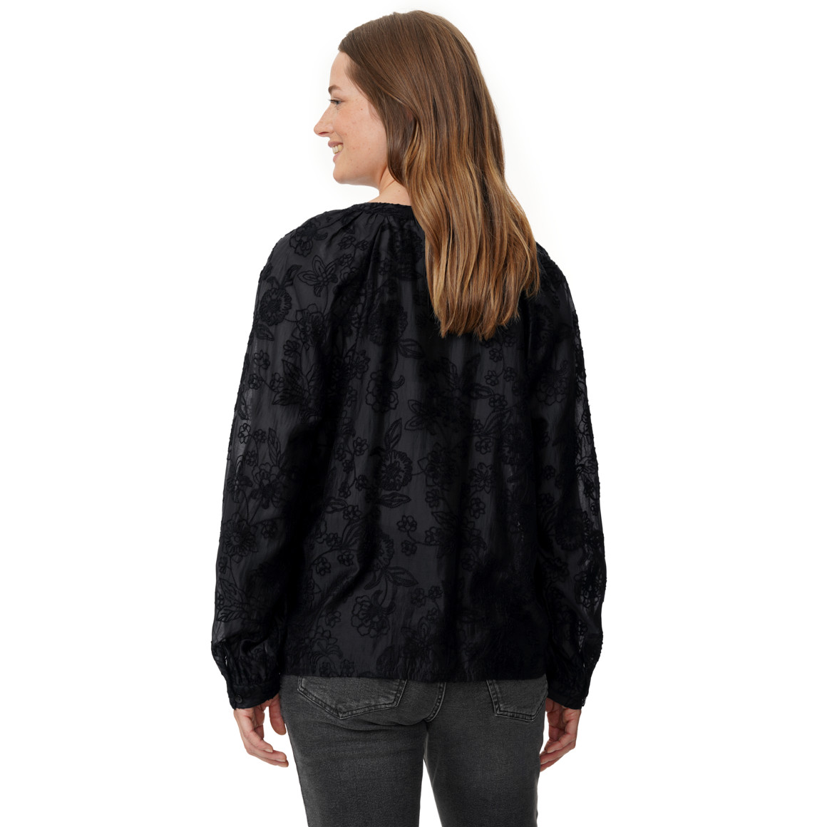 Damesblouse met borduursel