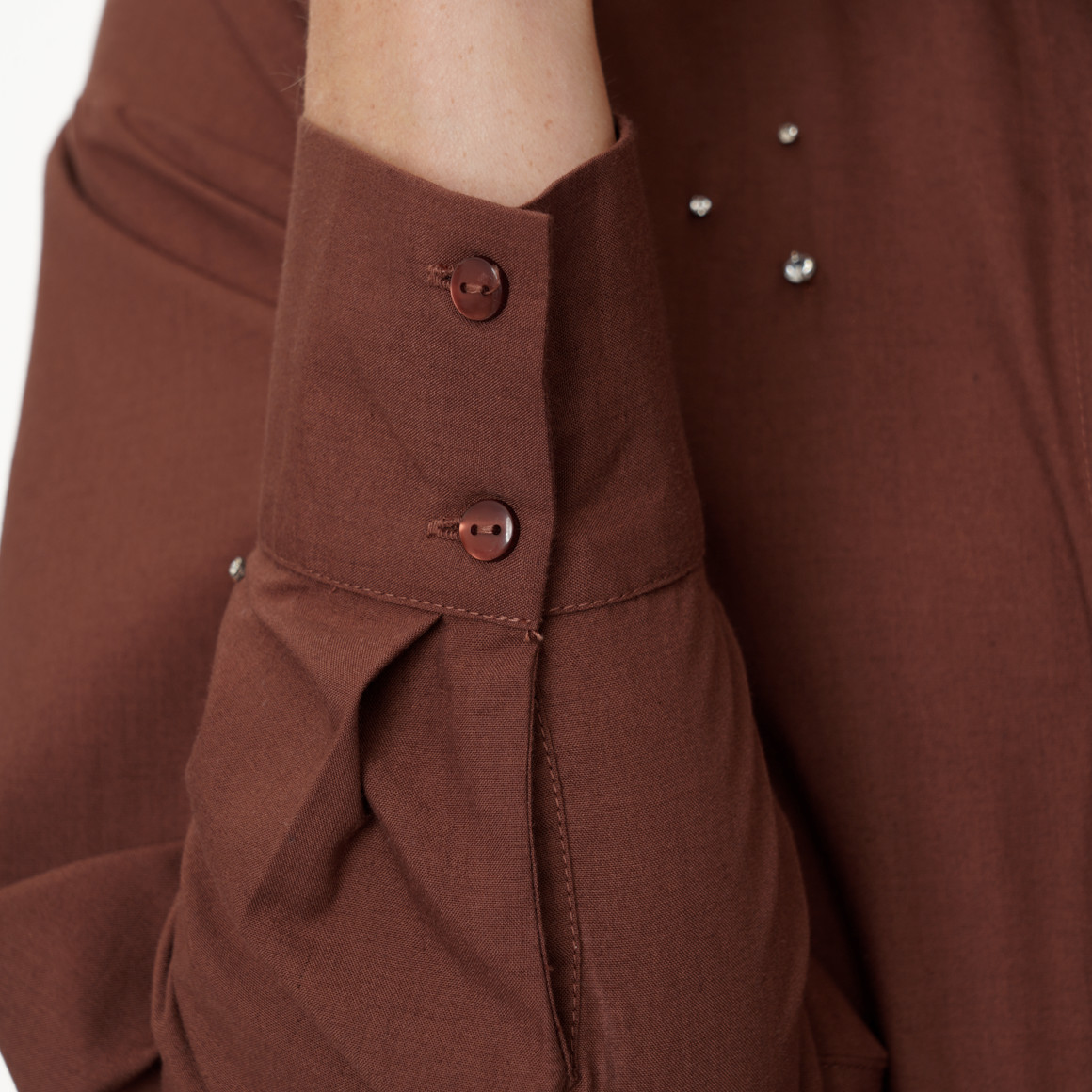Damesblouse met strass-steentjes