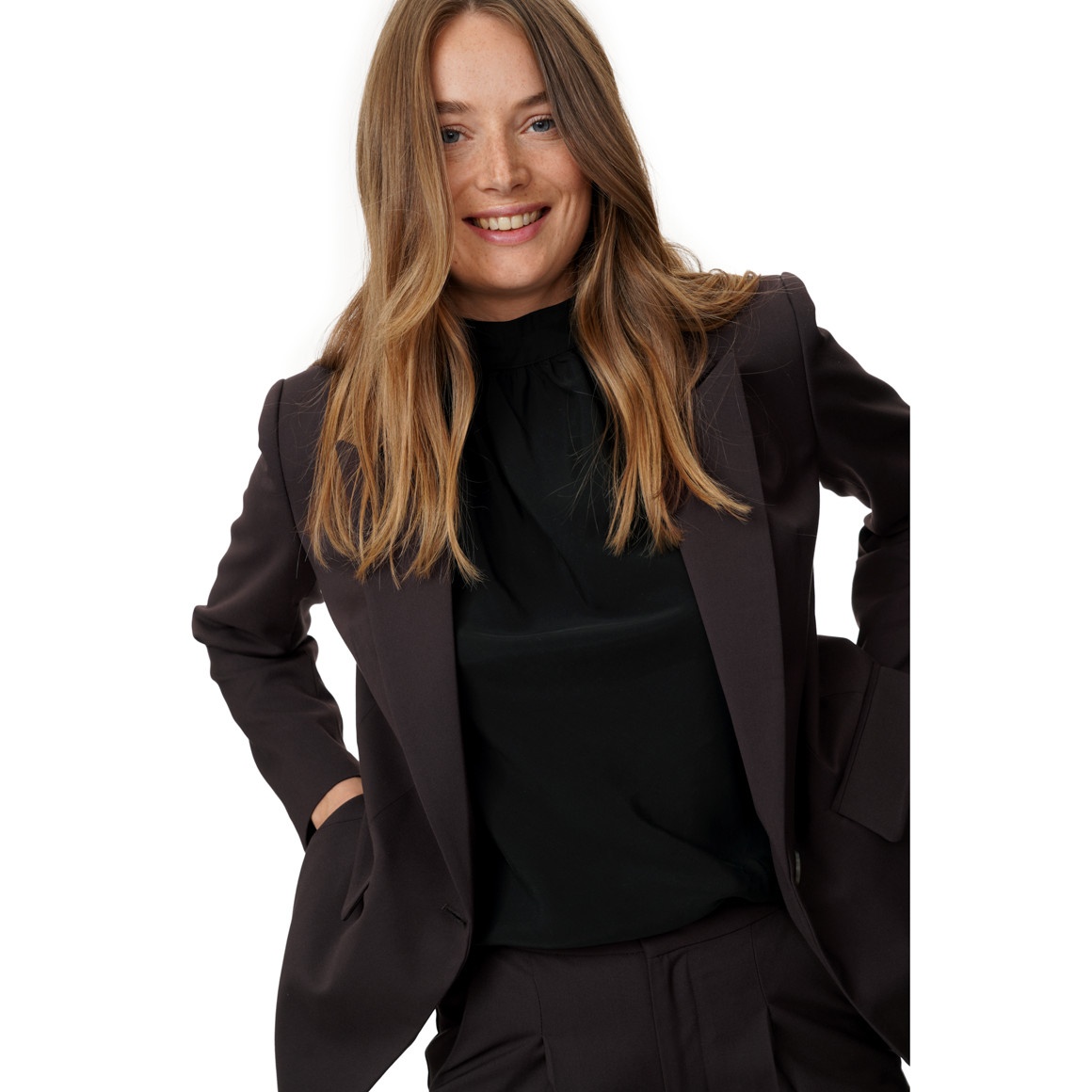 Damesblazer met reverskraag